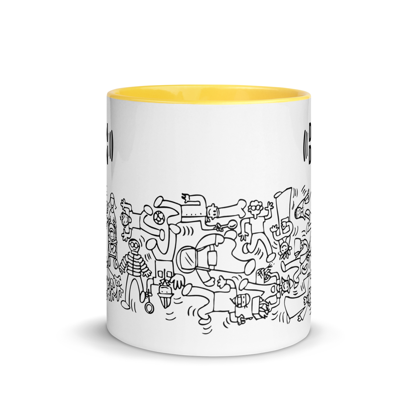 Tazza con interno colorato Doodle