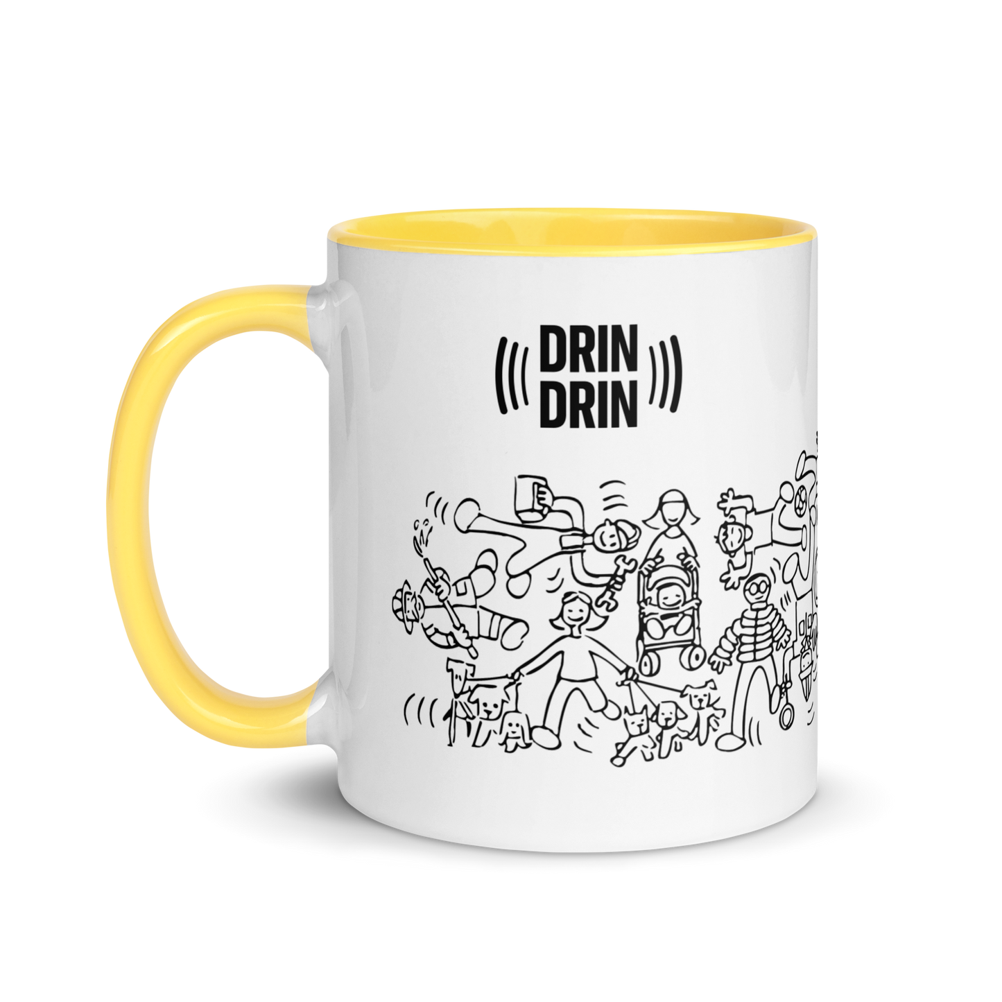 Tazza con interno colorato Doodle