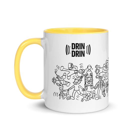 Tazza con interno colorato Doodle