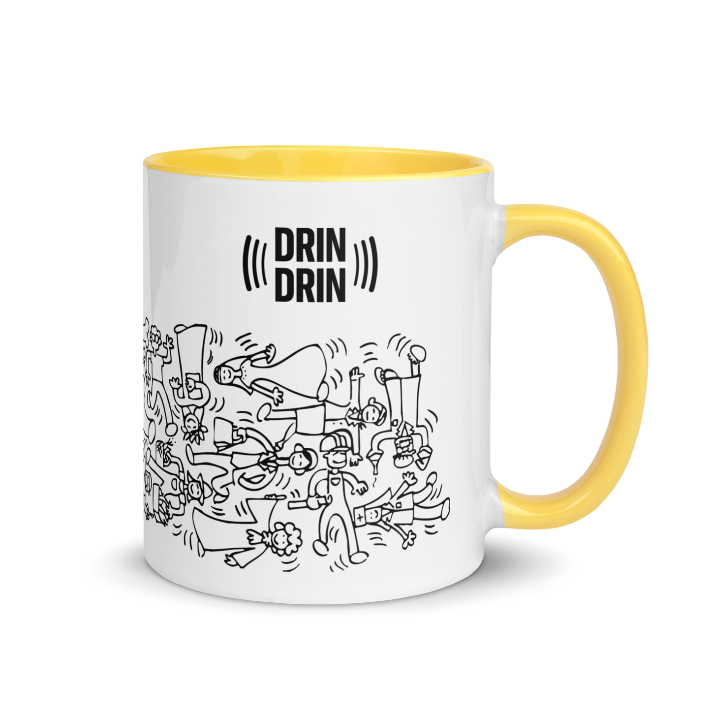 Tazza con interno colorato Doodle