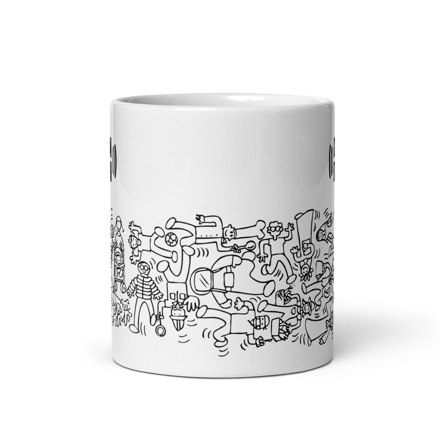 Tazza Bianca Doodle